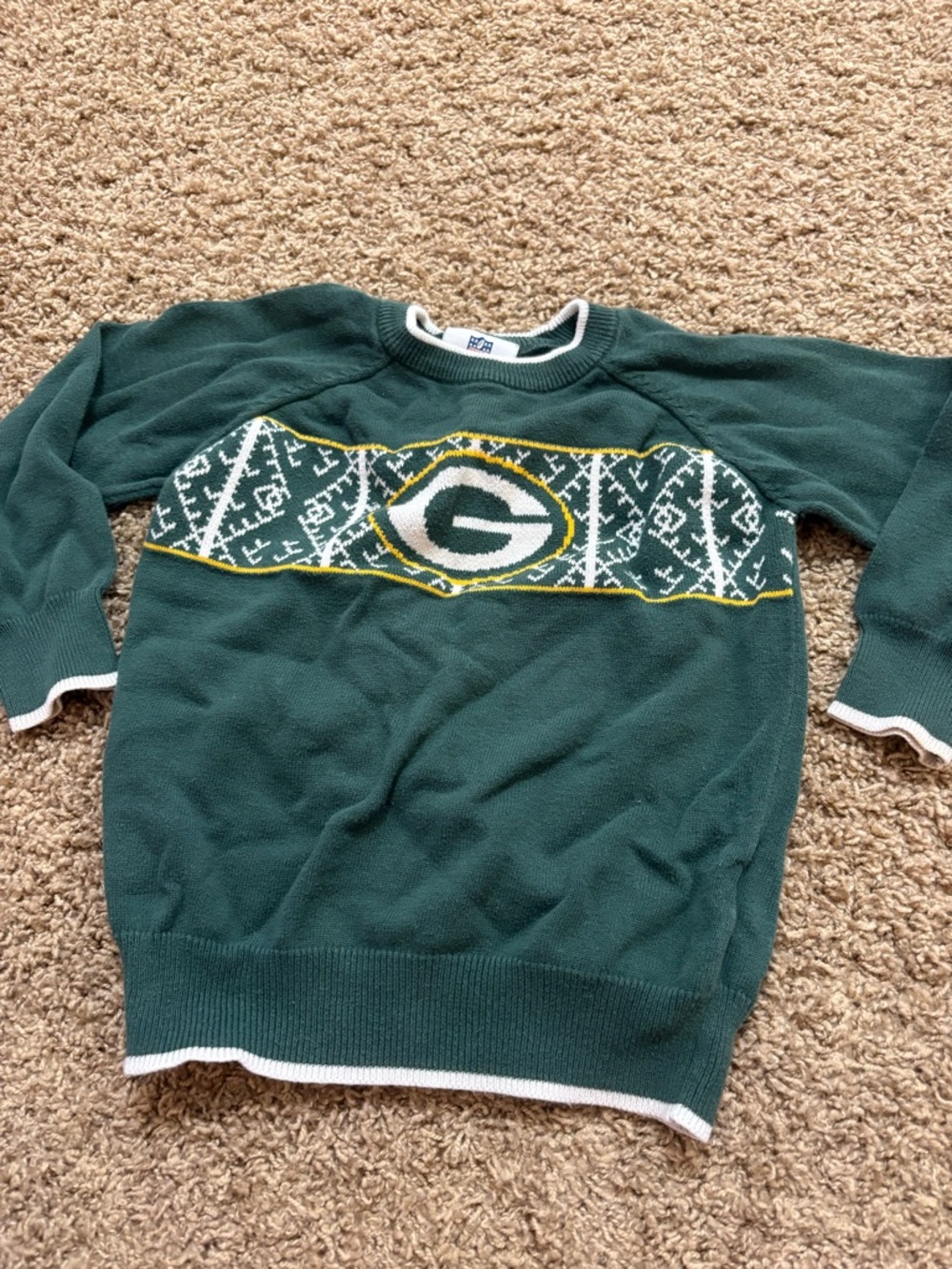 Green Bay Packers 5T Team Logo Crewneck Sweater - Unbranded